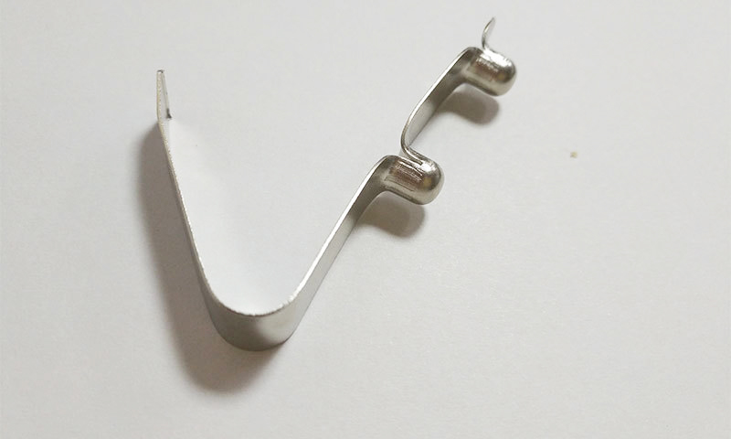 單邊空心雙珠彈片 五金彈片 彈片沖壓件 單邊空心雙珠彈片 五金彈片 彈片沖壓件